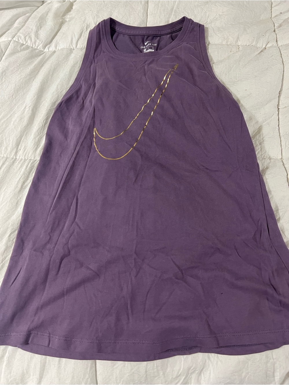 Nike Purple Dri-Fit Tee with White Swoosh